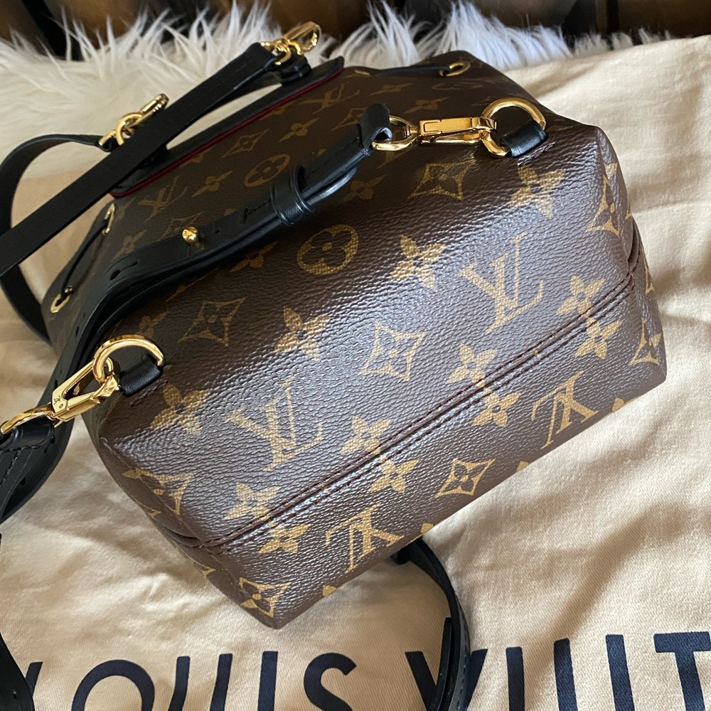 TRADED💝Louis Vuitton Montsouris Backpack BB monogram black noir purse - Picture 7 of 12